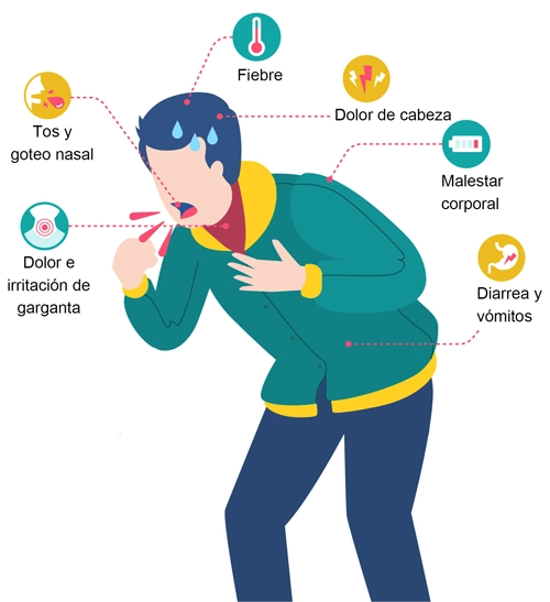Síntomas de las enfermedades víricas o virales