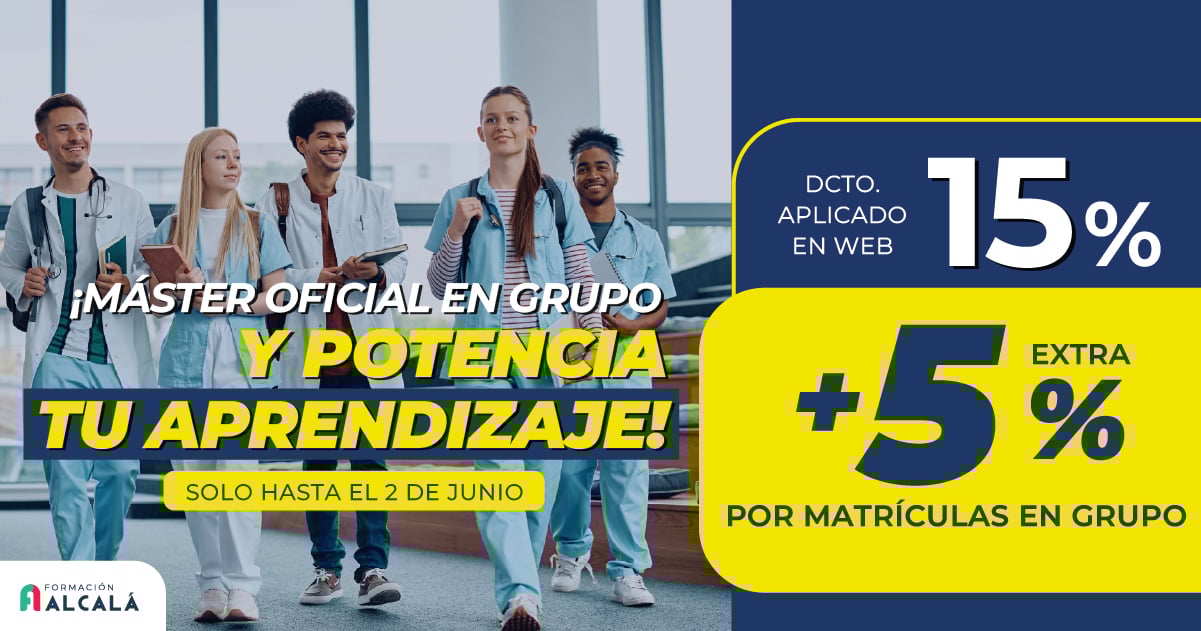 Hasta el 2 de Junio, las matrículas en grupo de tu Máster Oficial por 2820€