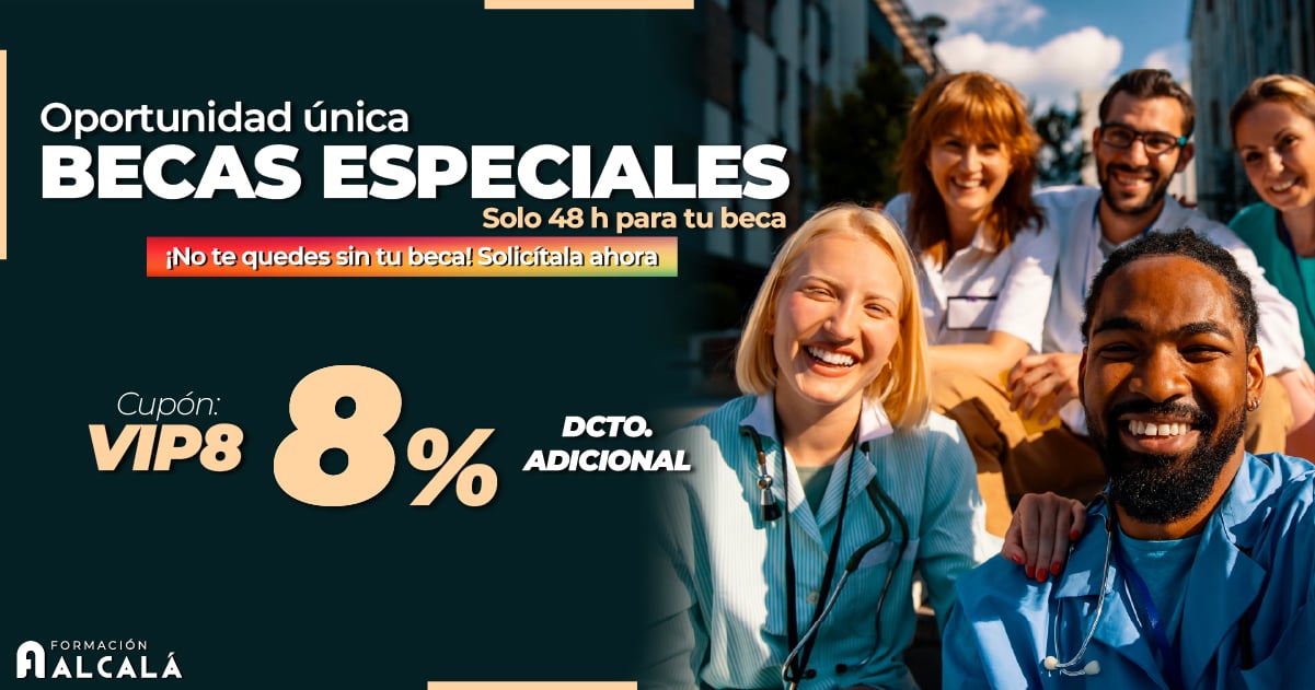 Banner Cada 48 Horas, ¡Becas Especiales en Formación Alcalá!
